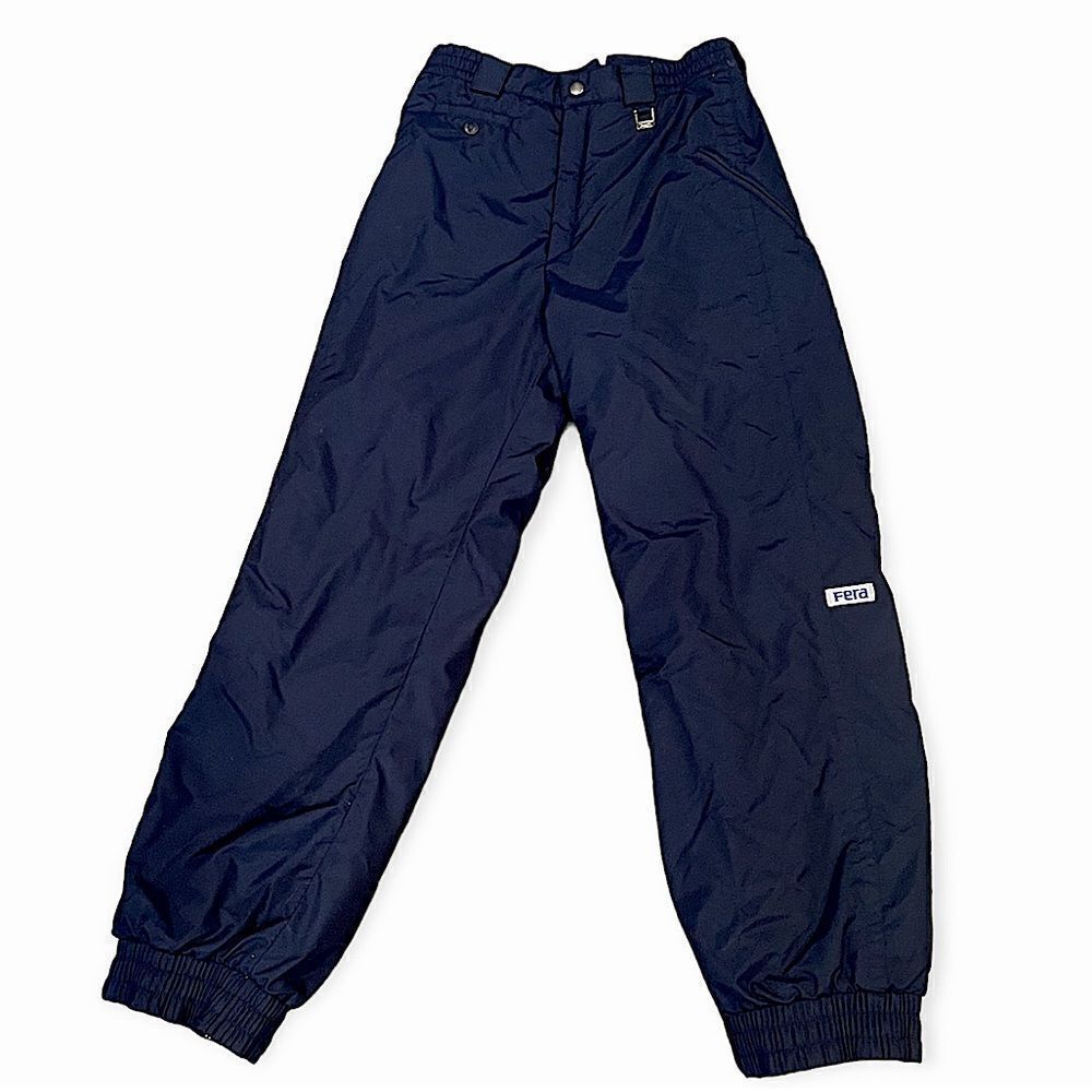 Vintage Fera Skiwear Navy Blue High Waist Waterproof Insulated Ski Pants Sz 8